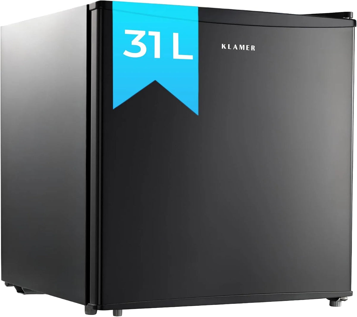 Gefrierschrank kg/24h, Gewicht 2 kg, Kompressor, 147 kWh, Kleiner in freistehender Ausführung, Jahr, KLAMER Minigefrierschrank 31 L in Schwarz
