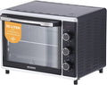 Severin Backofen TO 2056, 30 L Kapazität, Leistung 1.600 W, Back- und Toastofen mit Umluftfunktion, Mini mit Grillrost und Backblech, silber