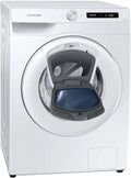 Samsung Waschmaschine WW80T554ATW/S2 1400, Gewicht 8 kg, min, Ecobubble, AddWash, WiFi-SmartControl, Hygiene-Dampfprogramm, Weiß