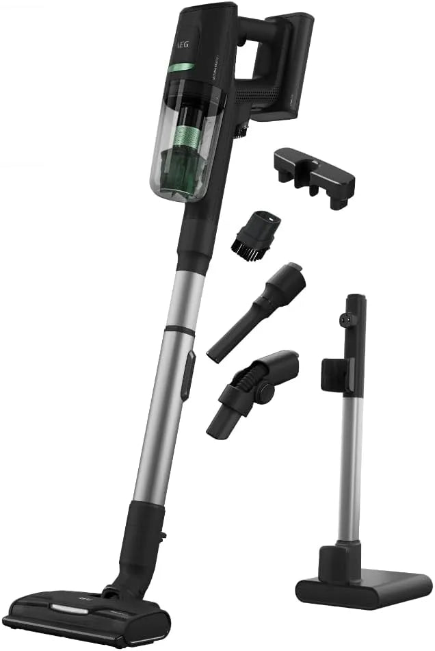 AEG Akku-Staubsauger ULTIMATE 8000 AP81B25ÖKO, 65% Recyclingmaterial, Fassungsvermögen 400ml, Automatik, Multi-Bodendüse, in Schwarz, 3 Stufen