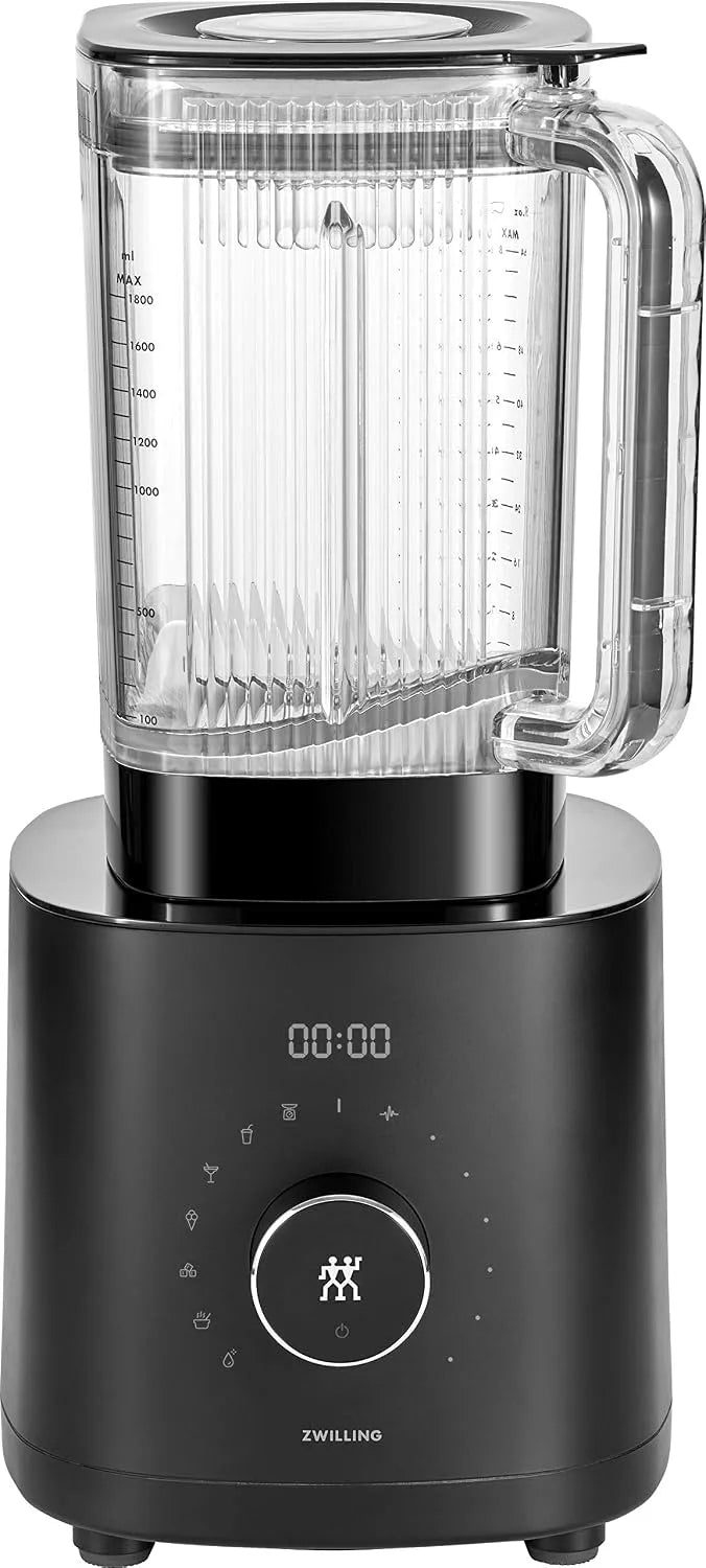 Standmixer, ZWILLING ENFINIGY Hochleistungsstandmixer Pro 1.8 Liter, Mixer mit Edelstahl-Winglet-Klinge & Gleichstrommotor, in Schwarz