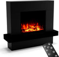 Elektrokamin GLOW FIRE, Maße 114x97x32 cm, elektrischer Kamin mit LED-Feuer in 3 Farben, mit Heizung und Kaminfeuer, Holz-Deko & Fernbedienung
