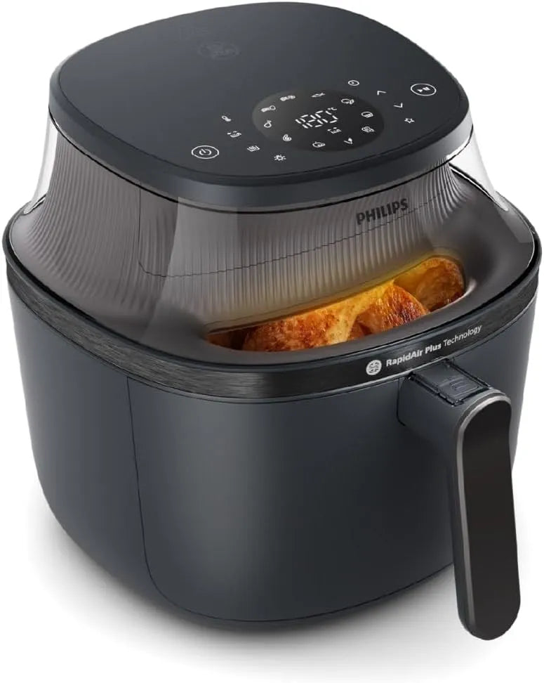 Philips Heißluftfritteuse 3000 NA320/00, Airfryer Series, mit 4.2L, 16 Garmethoden, RapidAir Plus Technologie, Sichtfenster, Fat Removal