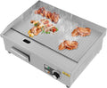 Grill, Plancha Grillplatte Elektrisch, Leistung 3000W Kommerzieller Elektrogrill Gastronomie Tischgrill Griddleplatte Edelstahl Griddleplatte