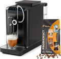 Kaffeevollautomat Esperto2 2-Tassen-Funktion Tchibo, Caffè Crema, Granite Black, Milk mit One-Touch Milchfunktion und für Espresso