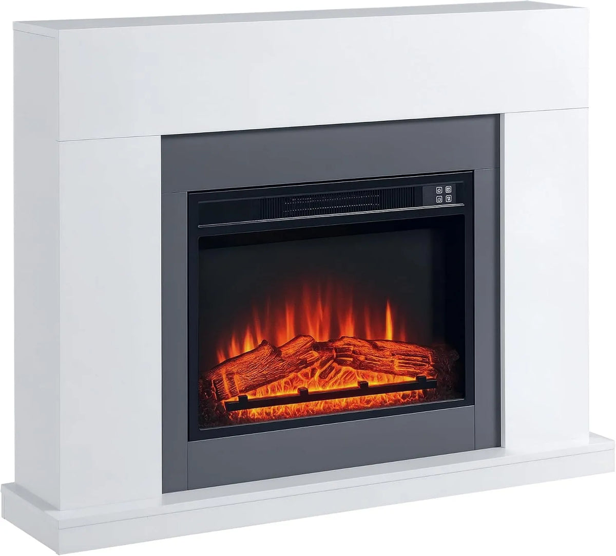 Homcom Elektrokamin, mit LED Flammeneffekt und 3 Helligkeiten 2000W Dekokamin, mit Heizung, elektrischer Kamin
