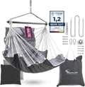 High-Class Outdoor & Indoor XXL HEIMLING Hängesessel, Kinder & Erwachsene bis 150 kg, All Inclusive Paket mit Aufhängung + 3 Kissen