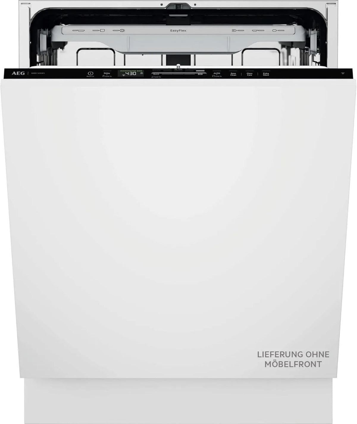 AEG Geschirrspüler AEG 8000 GI8200A2TC, 38 dB mit ExtraSilent, nur 8,4L Wasserverbrauch, vielseitige Körbe & sichere Glasreinigung, Breite 60cm