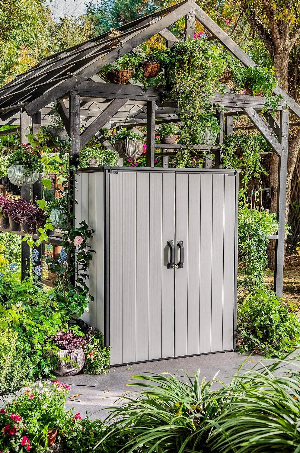 Geräteschuppen Keter Ondis24, Gartenschrank Premier, XXL, Geräteschrank Tall Cabinet Schuppen, Gartenbox regensicher