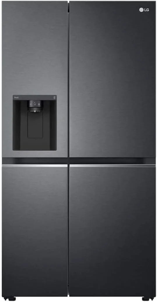 LG Kühlschrank GSLV71MCLE, Fassungsvermögen 635 L, Inverter Linear Kompressor, Energieklasse E, Side-by-Side, Eis, Crushed Ice- Wasserspender