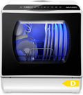 Geschirrspüler, 2 Wege Wasserversorgung, Touch Control & LED-Display, Wohnungen, Weiß & in Schwarz, Mini mit 5+1 Betriebsprogramme & 5L Wassertank