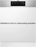 AEG Geschirrspüler 5000 FES7572APM, Teilintegrierter 60 cm, 44 dB, Spülmaschine Serie: AirDry Kein Nachtrocknen, 14 MG, Energieklasse B, ckschublade