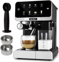 Kaffeevollautomat EMF03BK YOER, Kaffeemaschine für Espresso, Leistung 1350W, Touchscreen, Creamo, 20 bar, 6 Kaffeespezialitäten, in Schwarz