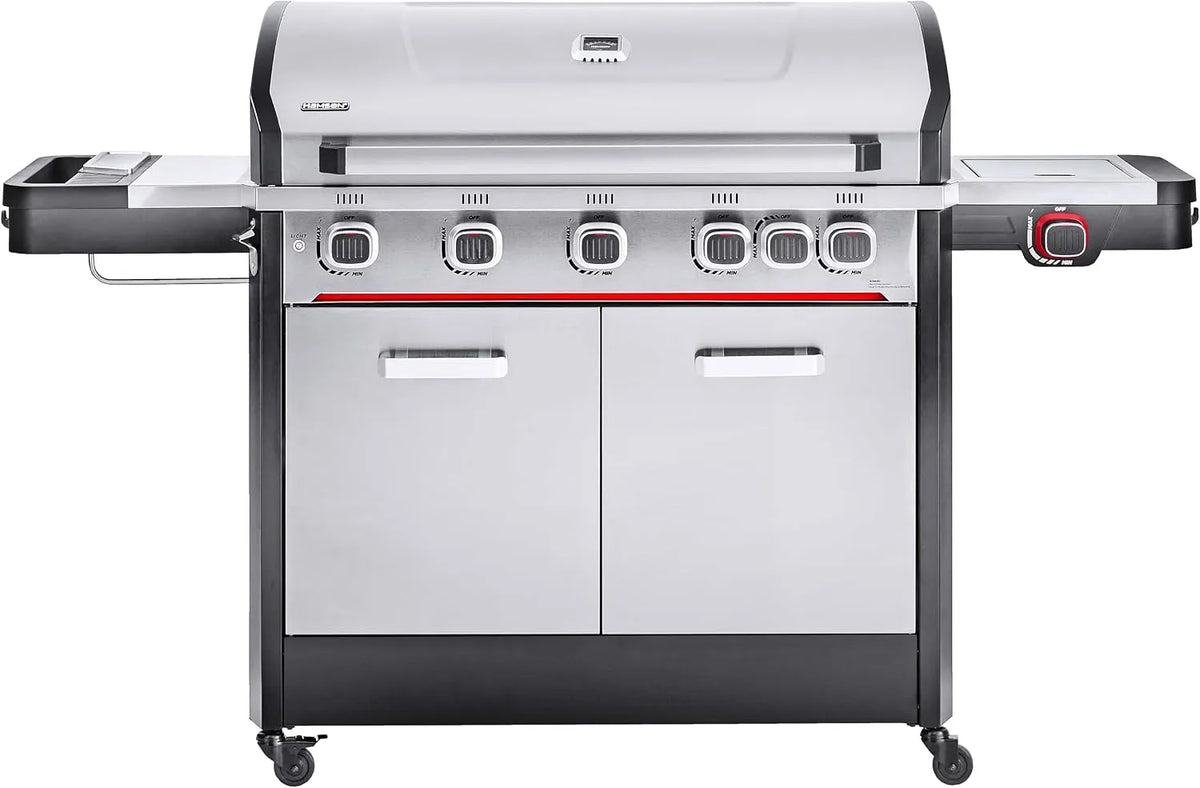 Gasgrill HAMSON Byron, 5T+ Edelstahl, 5T+ mit Edelstahlgehäuse