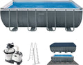 Intex Pool 26356, Maße 549 x 274 x 132 cm, Rechteckpool-Set, Sandfilteranlage, Frame