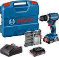 Bosch Modell, Professional 18V System Akku Schlagbohrschrauber GSB 18V-45 18V-20, inklusive. 2x 2.0Ah Akku, GAL, L-Case, Zubehöre, Amazon Exclusive