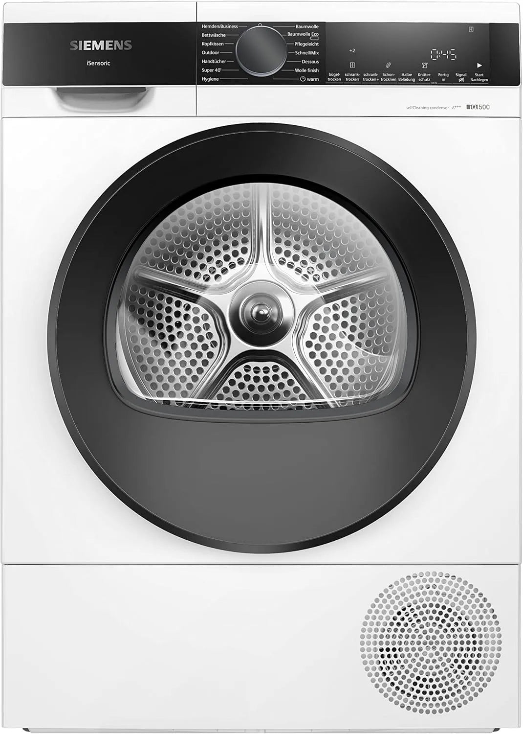 Siemens Modell, Wärmepumpen-Trockner 8 kg WQ35G2D00 iQ500, autoDry für schonendes & präzises Trocknen, softDry-Trommelsystem, Weiß