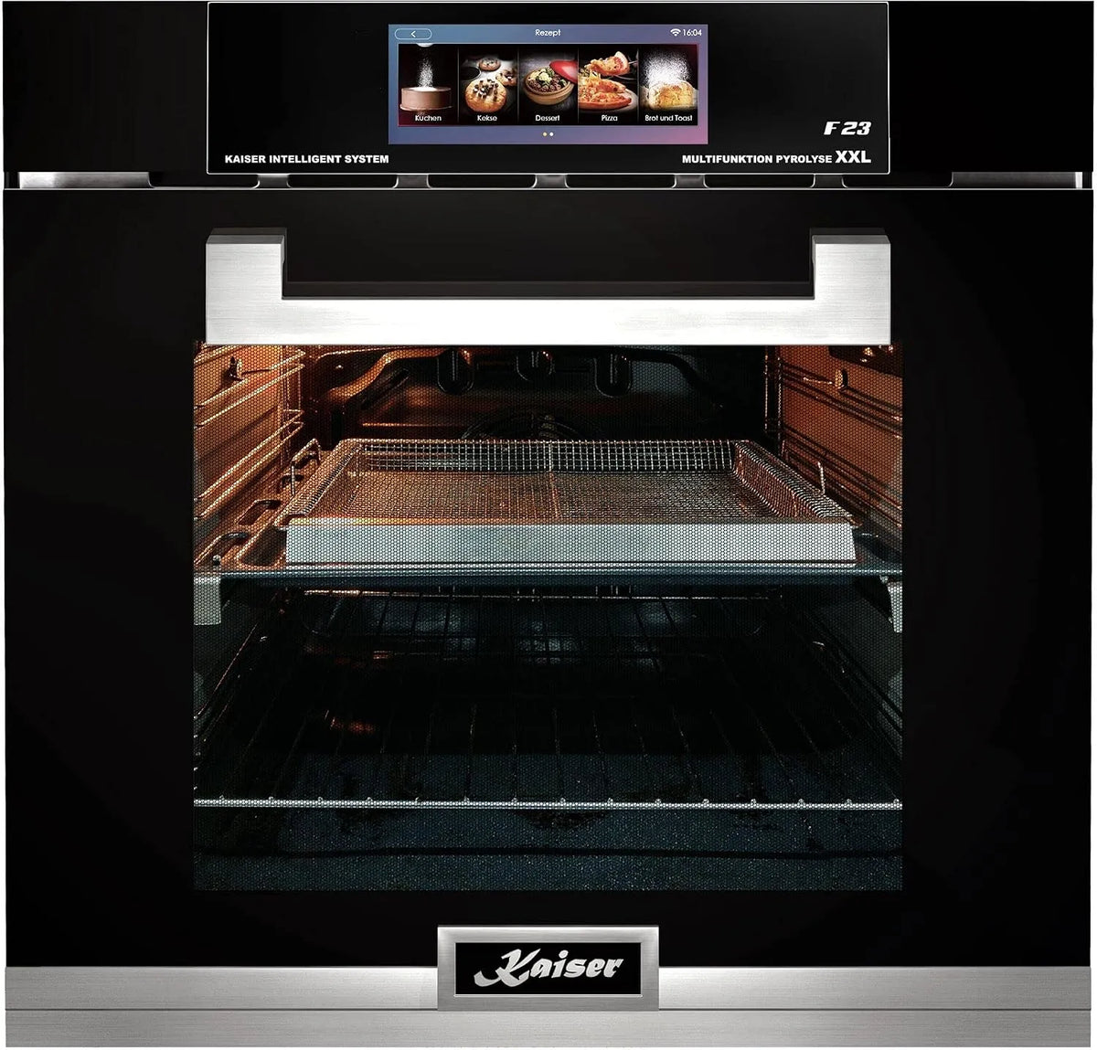 Backofen EH 6344 Kaiser Pyrolyse, Fassungsvermögen 79L, La Perle, Elektro, TFT Display, Air fryer, Bratautomatik