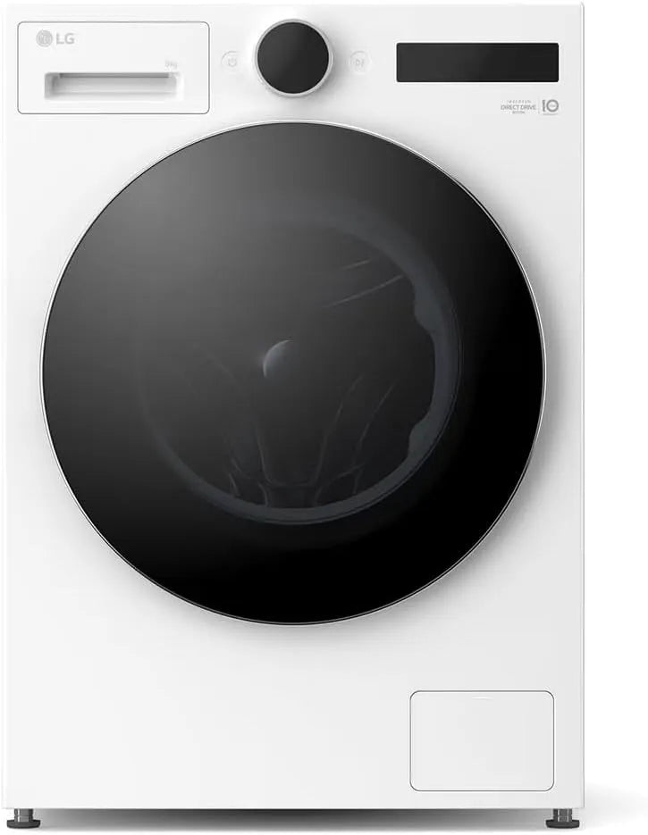 LG Waschmaschine F4WX9092 A-55, Gewicht 9 kg, mit AI Wash, Energieklasse %, Mikroplastik-Programm, neues Design & LCD-Display, TurboWash, weiß