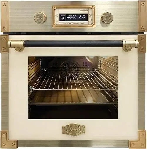 Backofen EH 6427, Kaiser ElfAD Retro Pyrolyse Einbau 60 cm, Autark 73L, Elfebeinfarbiges Glas