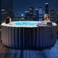 Whirlpool 4-Personen-Rund, Isoliertem Deckel, Matte Und Heizungspumpe In-Outdoor SPA Kreisen