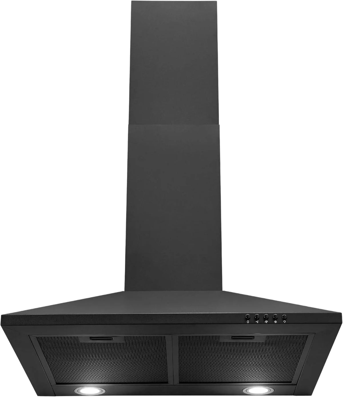 Exquisit Dunstabzugshaube KH 60, 60cm Breite, 68 Watt, Kamin, 8.3 in Schwarz, Umluft, Abluft