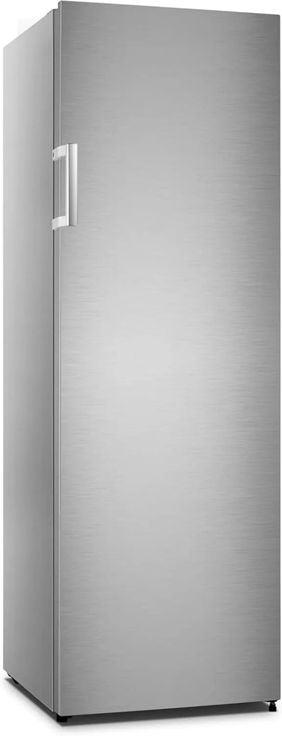 PKM Gefrierschrank GS212NFEIX, Breite 56 cm, Fassungsvermögen 194 Liter, 5 Schubladen, 1 Gefrierklappe, INOX, silbern, Fast-Freeze, No Frost