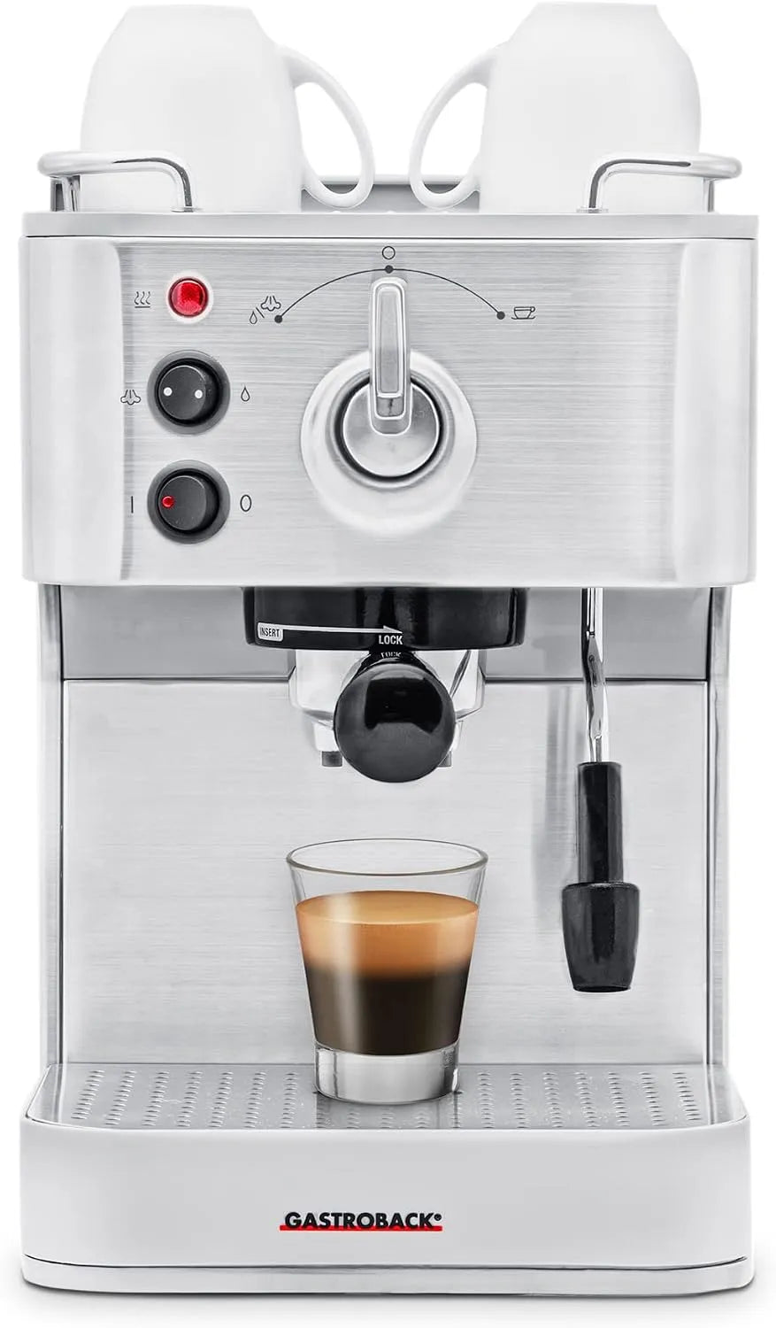 Design Espresso Plus in Silber, 15 bar GASTROBACK 42606