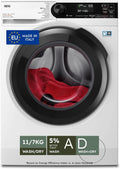 AEG Waschtrockner LWR7D1174B 7000 1400, Geräuschpegel 73 dB, Serie ProSteam, Umdrehungen, Energieklasse D, 11 + 7 kg, Freistehender, Dampfreiniger
